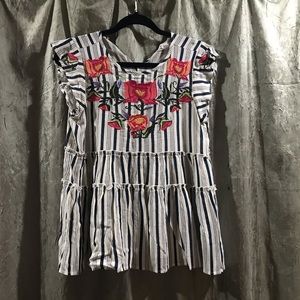NWOT Small Boho Floral Top